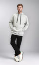 R212021 - Slip On Comfy Basic Hoodie - Heather Grey