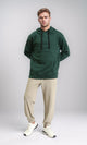 R212022 - Slip On Solid Basic Hoodie - Dark Green