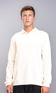 R212023 - Zipped Neck Solid Winter Sweater - Off-White