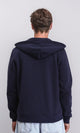 R212034 - Hooded Neck Zipped Winter Sweatshirt - Navy Blue