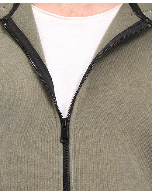 Ravin Men’s Relaxed-Fit Zip-Up Hoodie in Olive Green - R212035