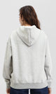 R212038 - Slip On Long Sleeves Casual Hoodie - Heather Grey