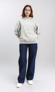 R212038 - Slip On Long Sleeves Casual Hoodie - Heather Grey