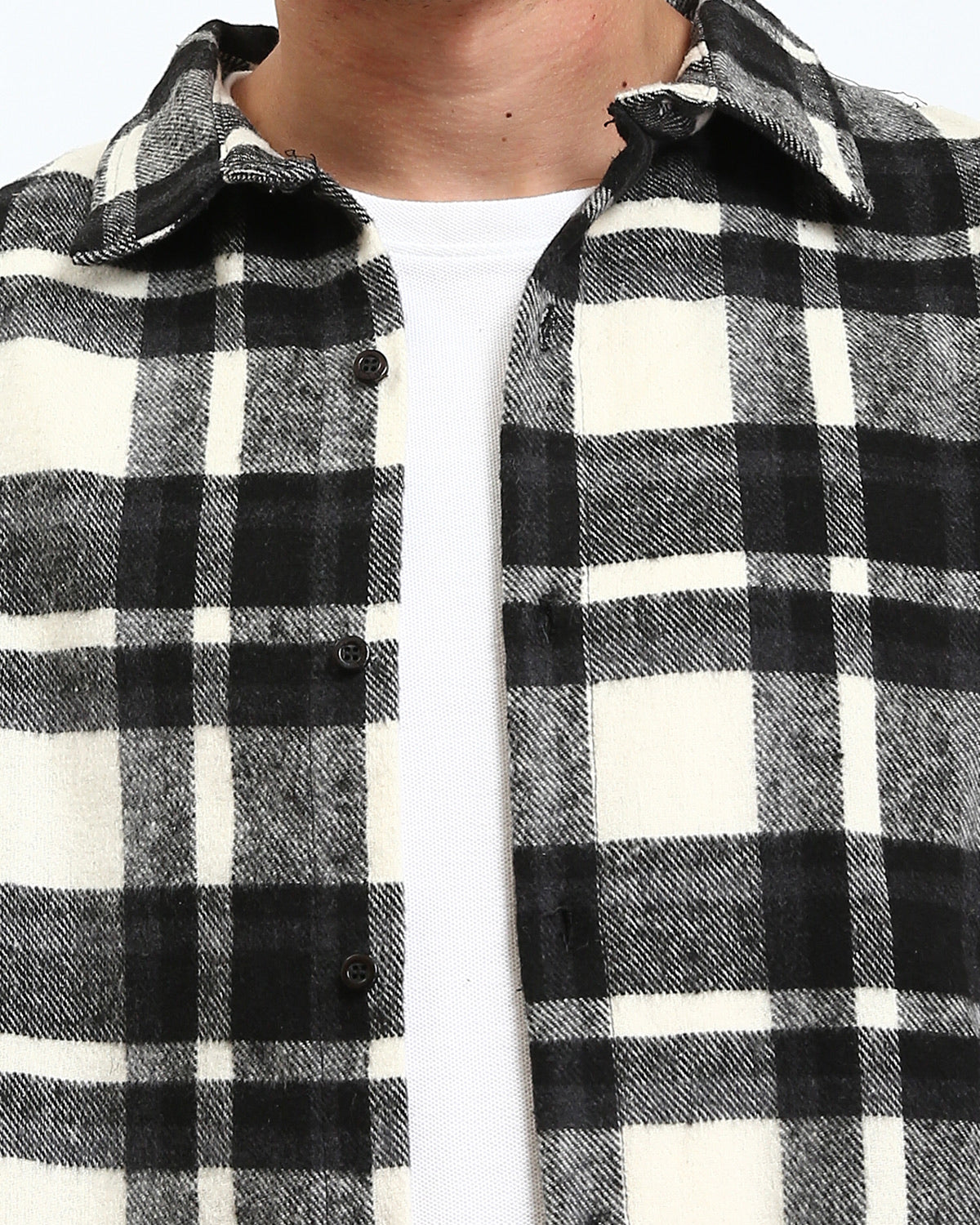 Ravin Oversized Brushed Flannel Buffalo Plaid Shirt - R212081