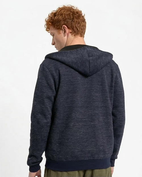 Ravin Men’s Textured Space-Dye Zip-Up Hoodie – Navy - R212100
