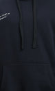 R212184 - Printed Hoodie with Kangaroo Pocket - Black