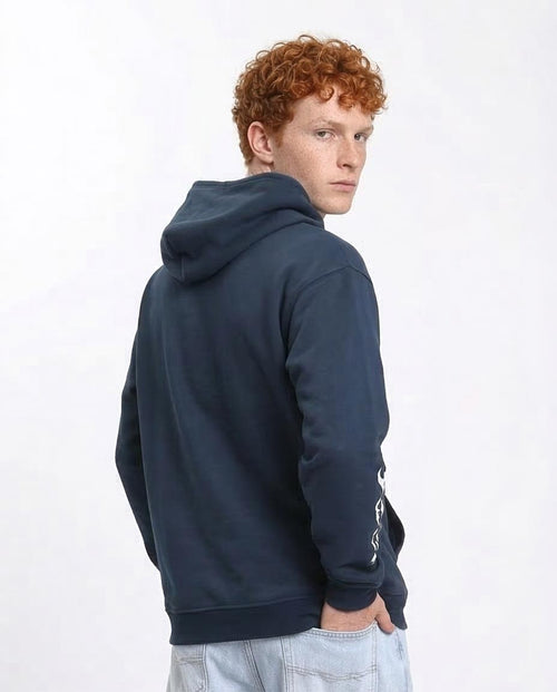 Ravin Men’s Distressed Graphic Hoodie - Navy Blue "HELLSTAR 1981" Streetwear - R212192