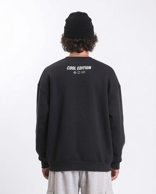 Ravin | "Born to Ride" Oversized Graphic Streetwear Sweatshirt - Black - R212199