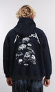 R212208 - Long Sleeves Printed Winter Hoodie - Black