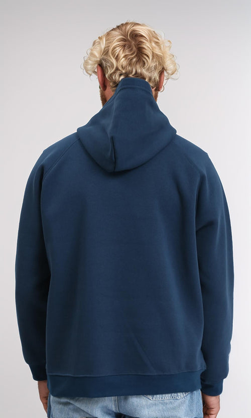 R212210 - Printed "Tennis Club" Casual Hoodie - Dark Teal