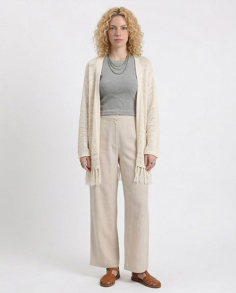 Ravin Women’s Metallic Ribbed Knit Ruffle Sleeve Top - Heather Grey - R212449