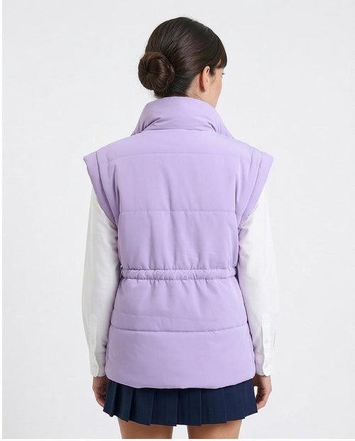 Ravin Women's Lavender Quilted Puffer Vest with Drawstring Waist - Lavender - R212526