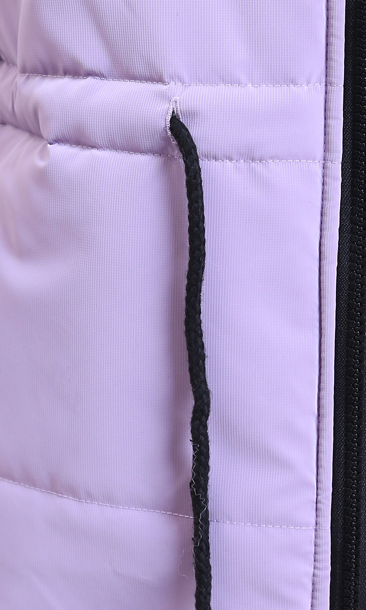 R212526 - Sleeveless Solid Drawstring Waist Vest - Lavender