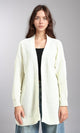 R212644 - Open Neckline Knitted Cardigan - Off-White