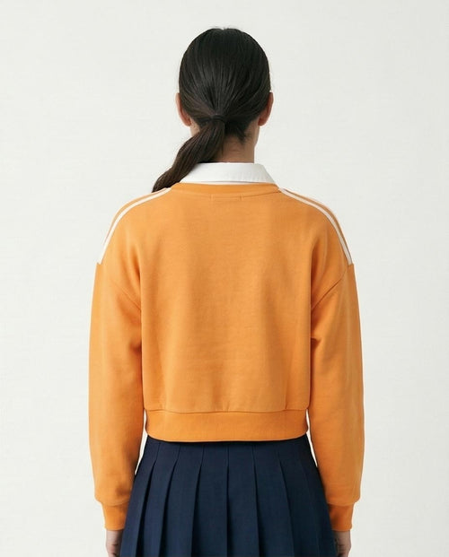 Ravin - "Boston" Short Sweatshirt with Hem - Light Orange -R212669