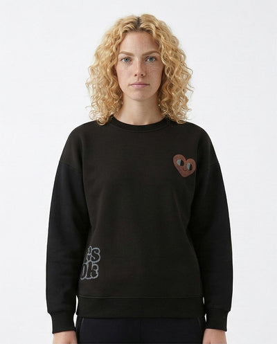 Unisex Oversized "it's Ok" Graphic Sweatshirt - Good Vibes Collage Edition