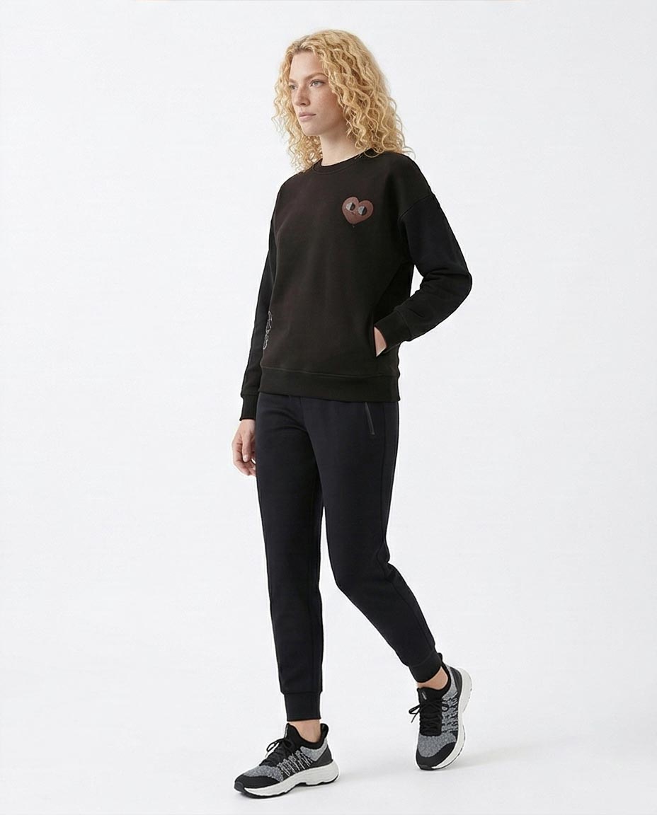 Ravin Unisex Oversized "It’s OK" Graphic Sweatshirt – Good Vibes Collage Edition - R212675