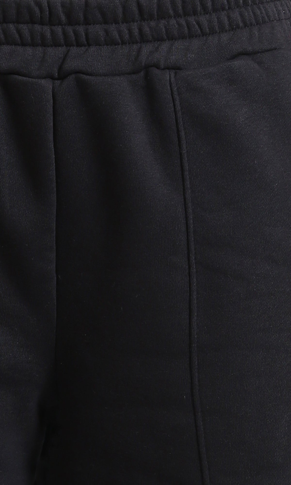 R212680 - Elastic Waist Comfy Pants with Hem - Black