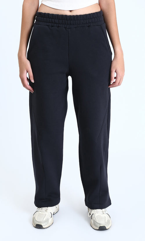 R212681 - Slip On Comfy Cotton Pants - Black