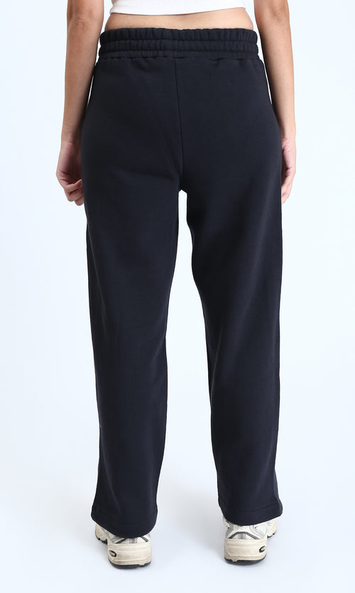 R212681 - Slip On Comfy Cotton Pants - Black