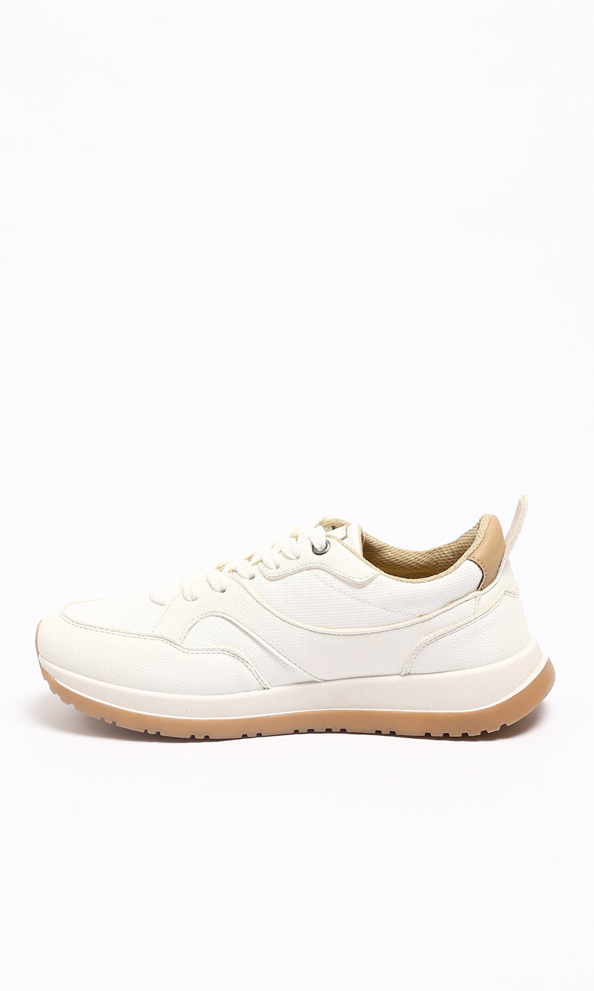 Minimalist Off-White Urban Low-Top Sneakers