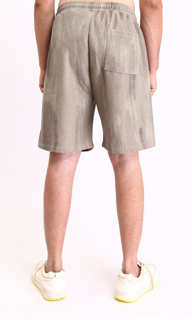 R212956 - Casual Slip On Drawstring Shorts - Coffee