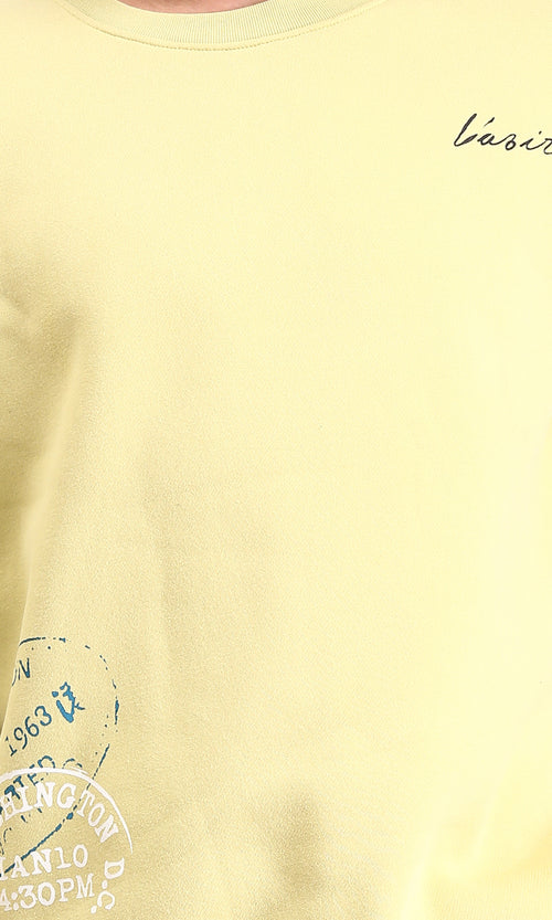 R213120 - Crew Neck Comfort Slip On Sweatshirt - Yellow Green