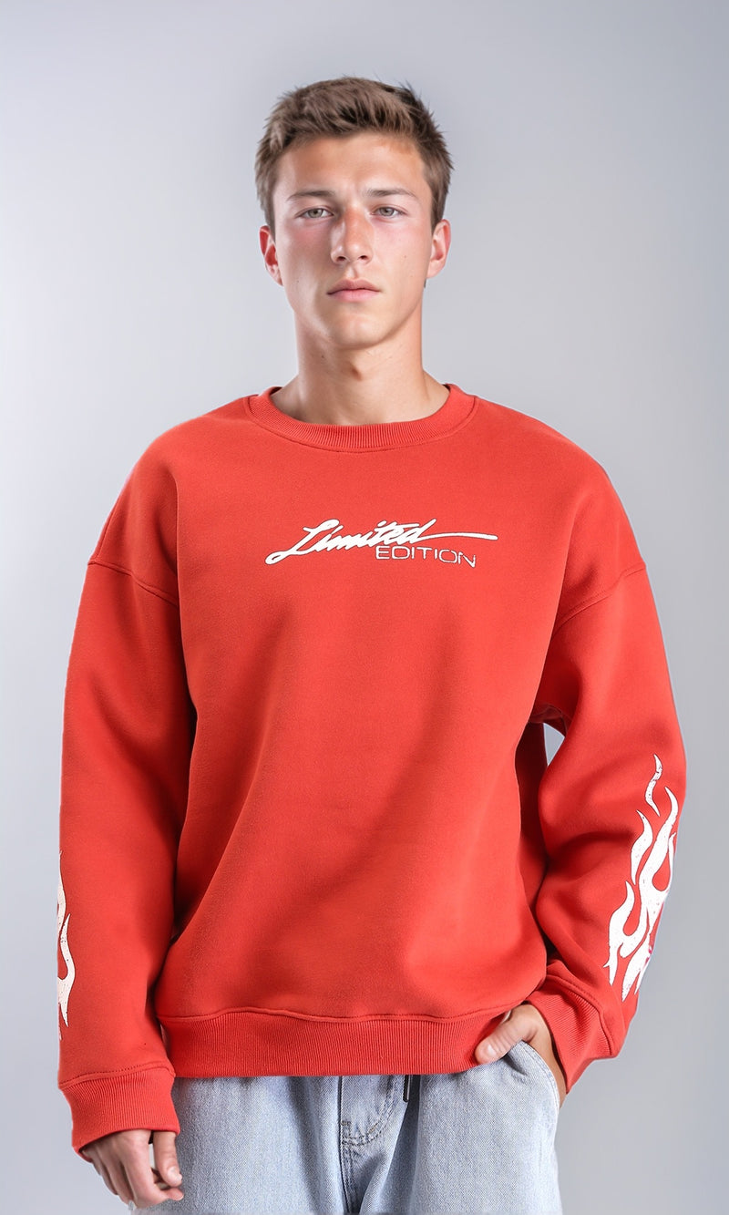 R213125 - Crew Neck Comfort Slip On Sweatshirt - Watermelon