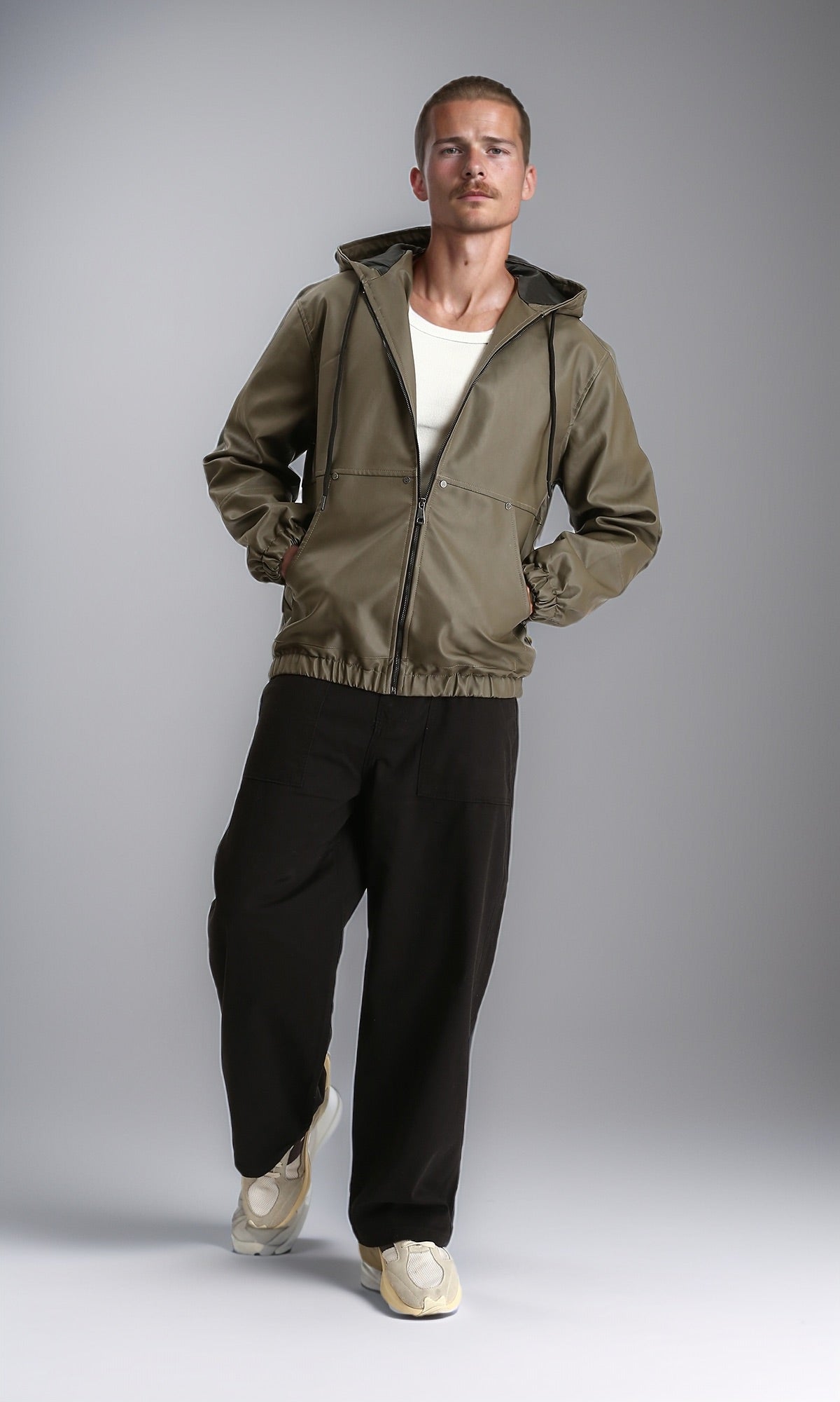 Black Wide-Leg Utility Carpenter Trousers - R213146