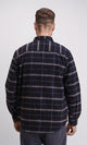 R213197 - Plaids Long Sleeves Winter Shirt - Navy Blue