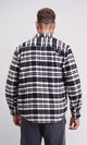 R213198 - Tartan Shirt with Turn Down Collar - Black & Brown