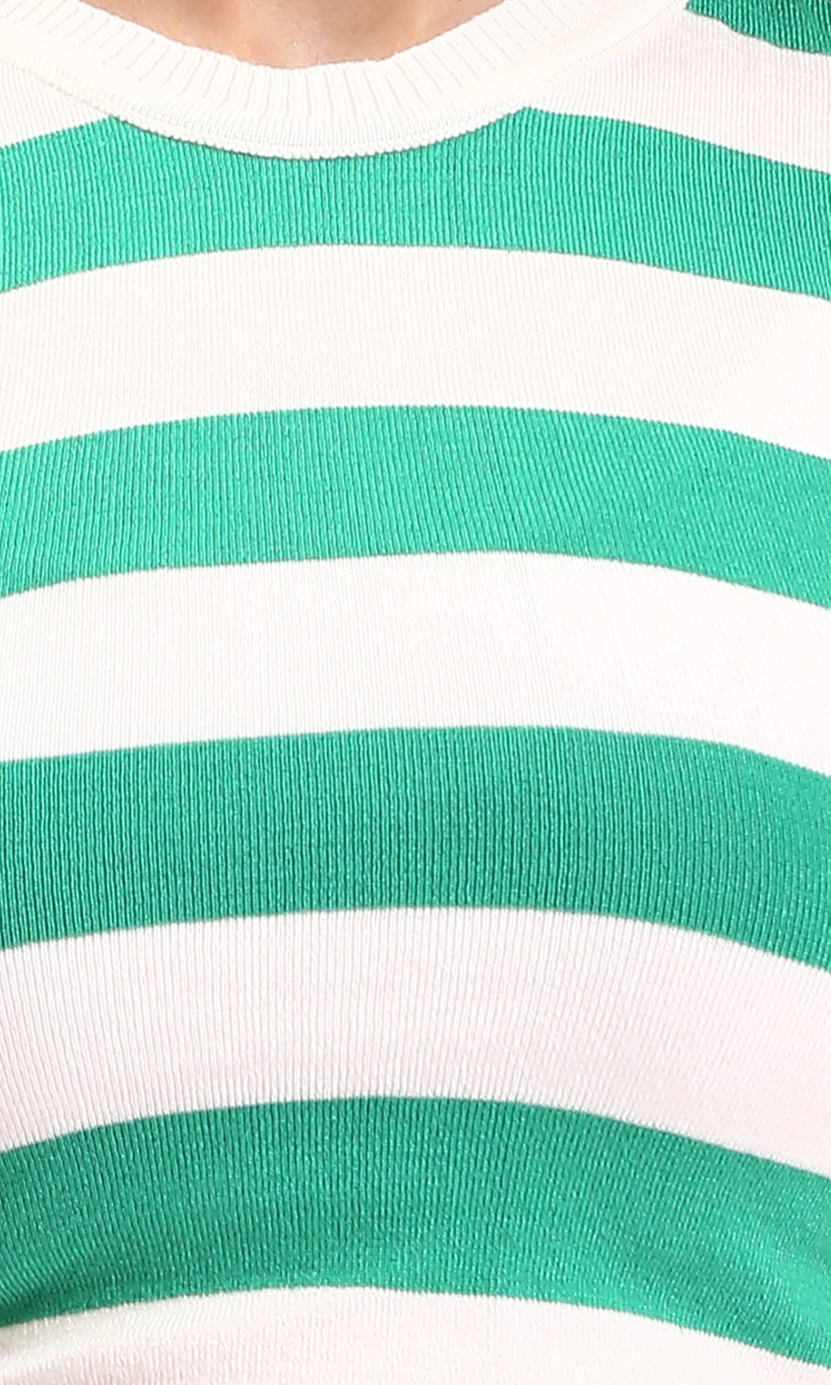 Ravin Women’s Sleeveless Striped Knit Tank – Kelly Green & White - R213230