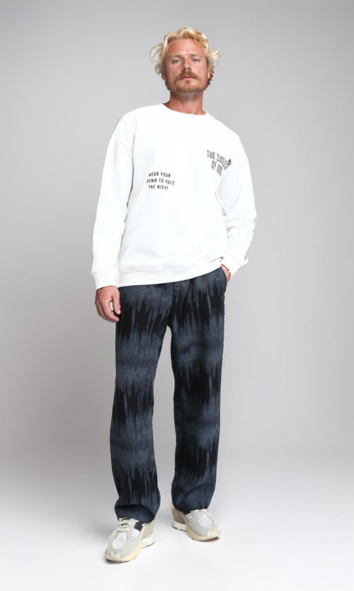 R213291 - Long Sleeves Printed Sweatshirt - Off-White