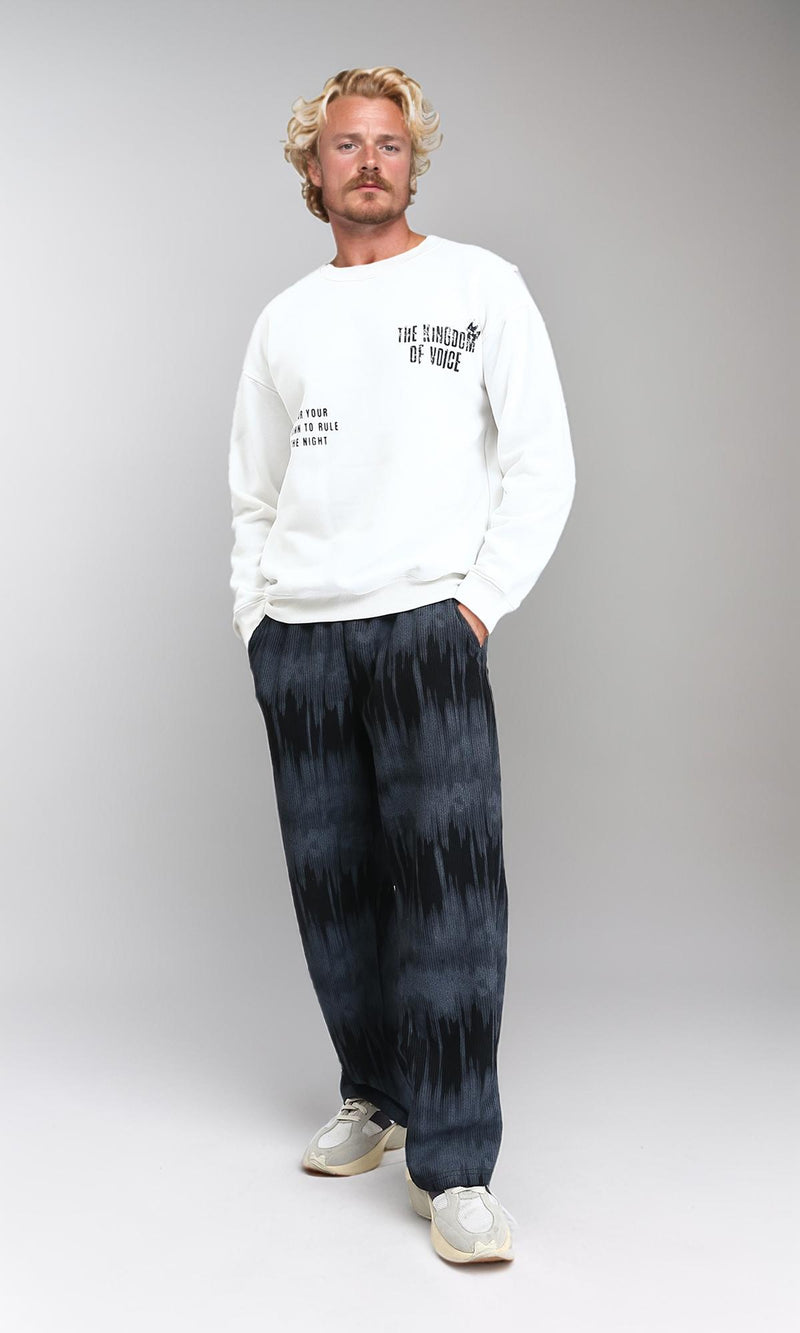 R213291 - Long Sleeves Printed Sweatshirt - Off-White