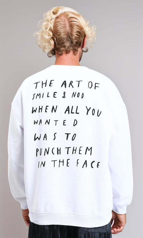 R213293 - "Art Of You" Regular Fit Printed Sweatshirt - White