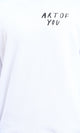 R213293 - "Art Of You" Regular Fit Printed Sweatshirt - White