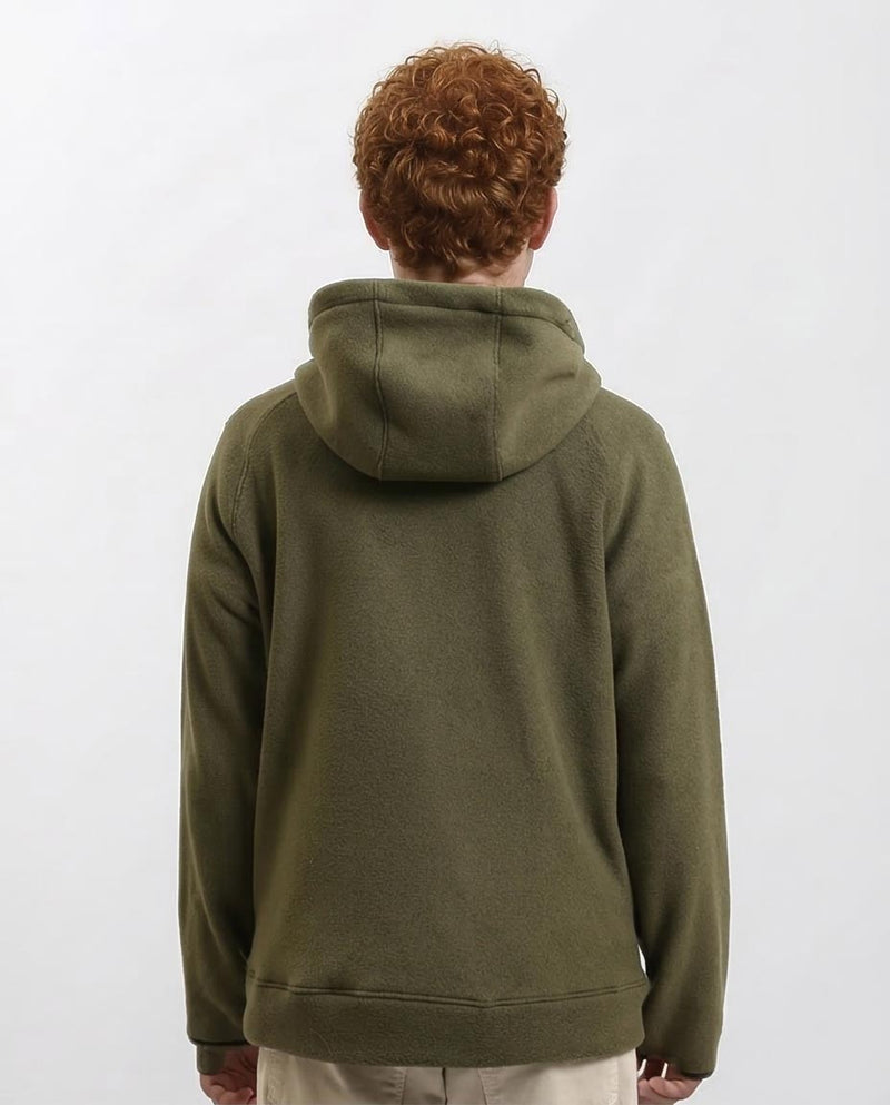 Ravin Men's Dual-Tone Heavyweight Fleece Zip-Up Hoodie - Olive & Navy Blue - R213298