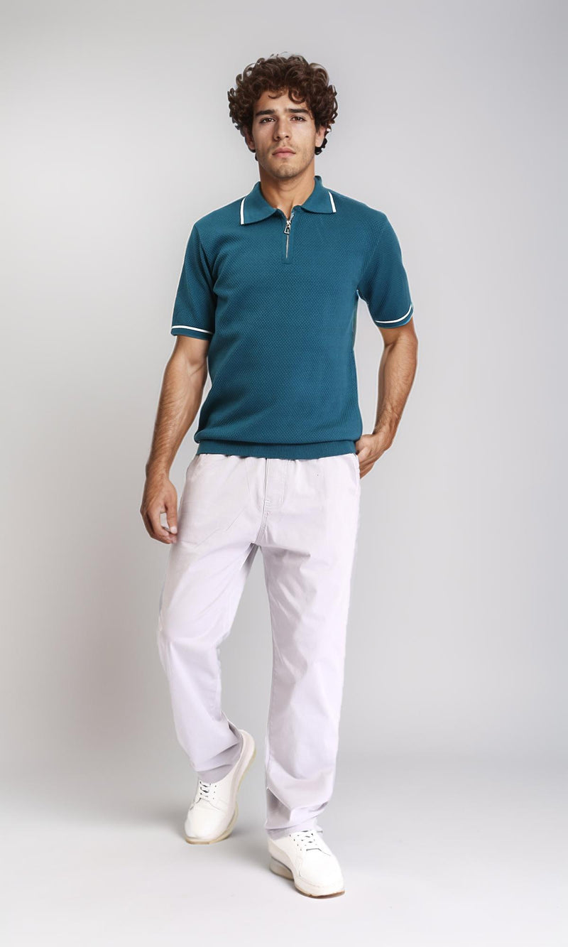 R213319 - Slip On Comfy Pants with Elastic Waist - Light Grey