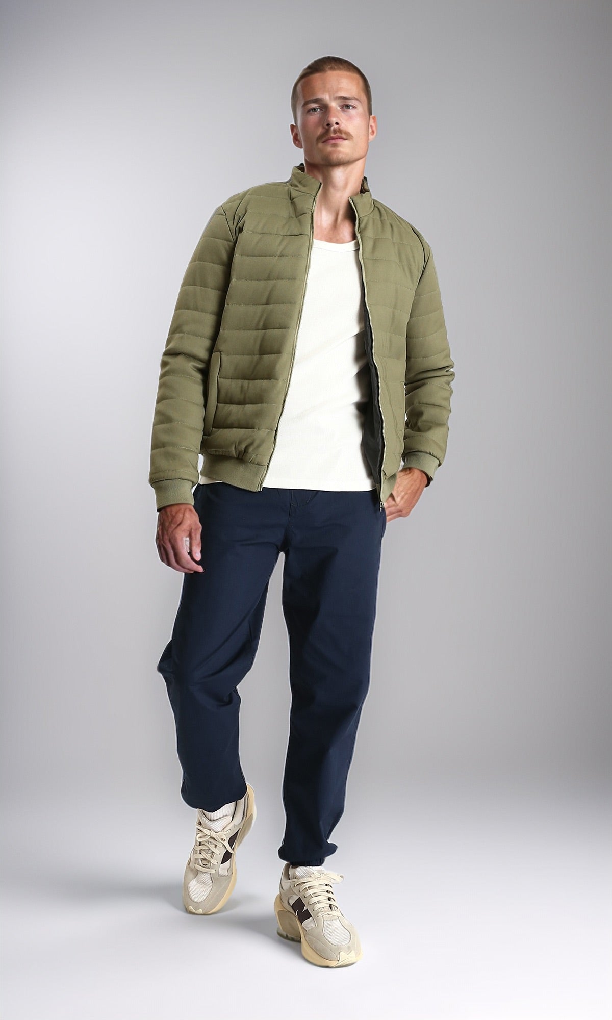 Modern Navy Elasticated Waist Jogger Trousers