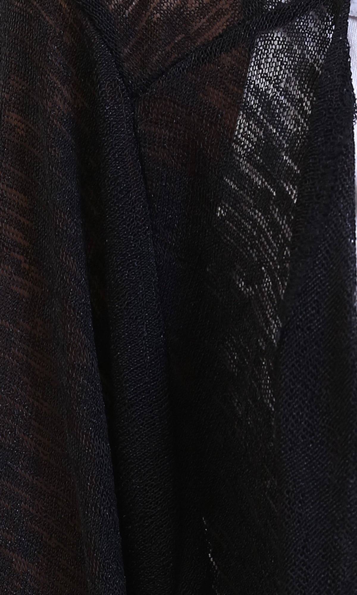 R213605 - Textured Sheer Slip On Cardigan - Black