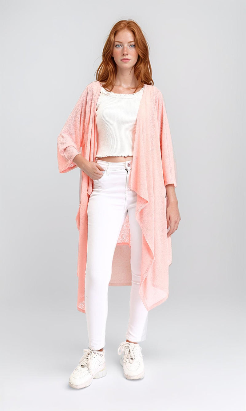 R213608 - Slip On Lightweight Asymmetric Cardigan - Simon