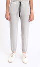 R213760 - Regular Fit Cotton Drawstring Sweatpants - Heather Light Grey