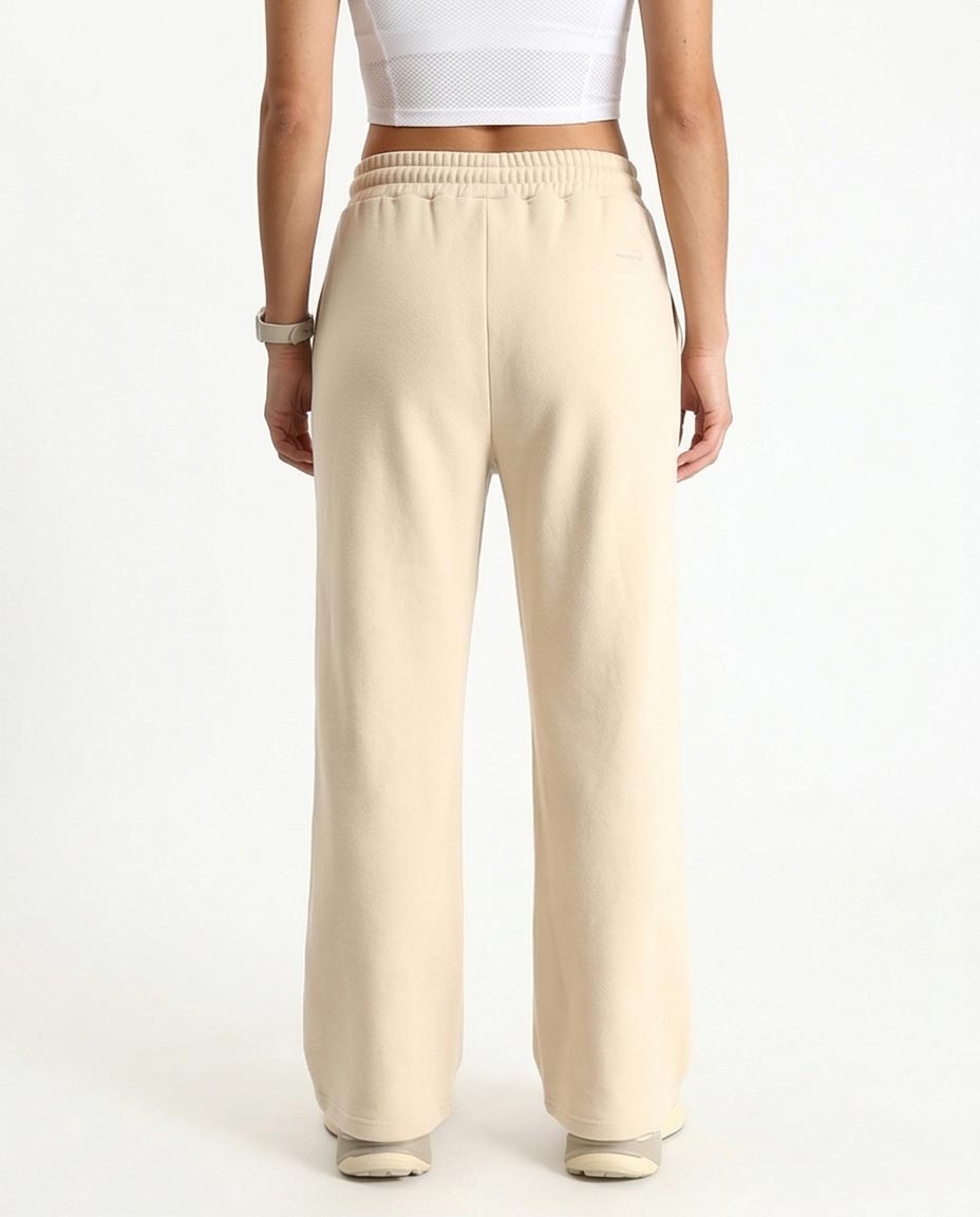 بنطلون رياضي واسع الساقين من الصوف من ريفين - بيج فاتح - R213762