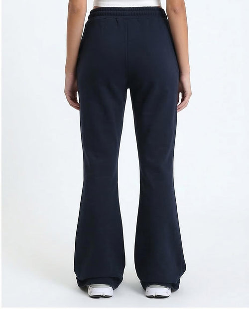 Ravin Pintuck Flared Sweatpants – Navy - R213763