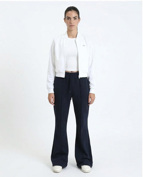 Ravin Pintuck Flared Sweatpants – Navy - R213763