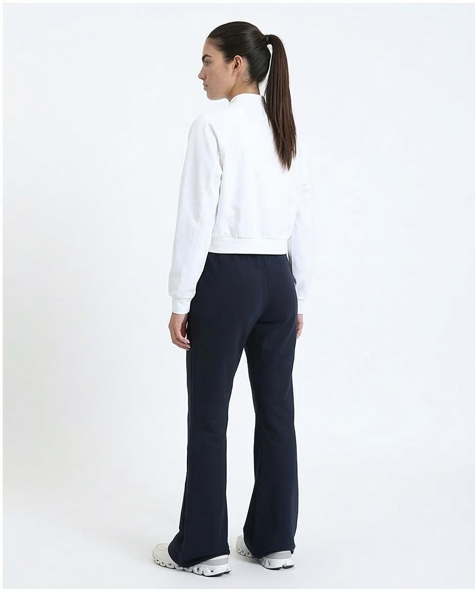 Ravin Pintuck Flared Sweatpants – Navy - R213763