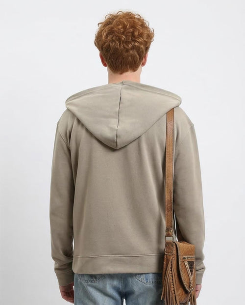 Ravin Men’s Relaxed-Fit Zip-Up Hoodie – Taupe - R214037