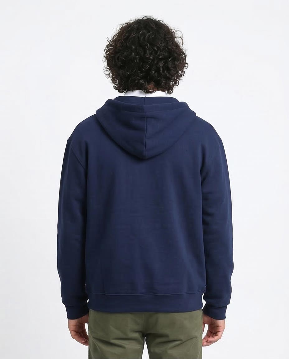 Ravin Essential Heavyweight Zip-Up Hoodie – Navy Blue - R214038
