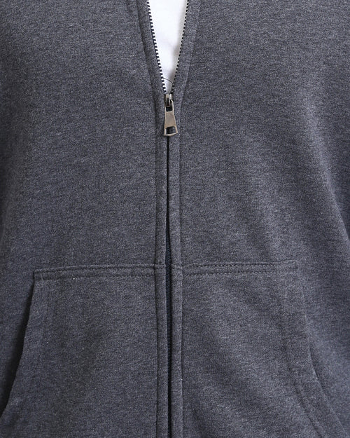 Ravin Men’s Elevated Relaxed Zip-Up Hoodie – Charcoal Heather - R214039