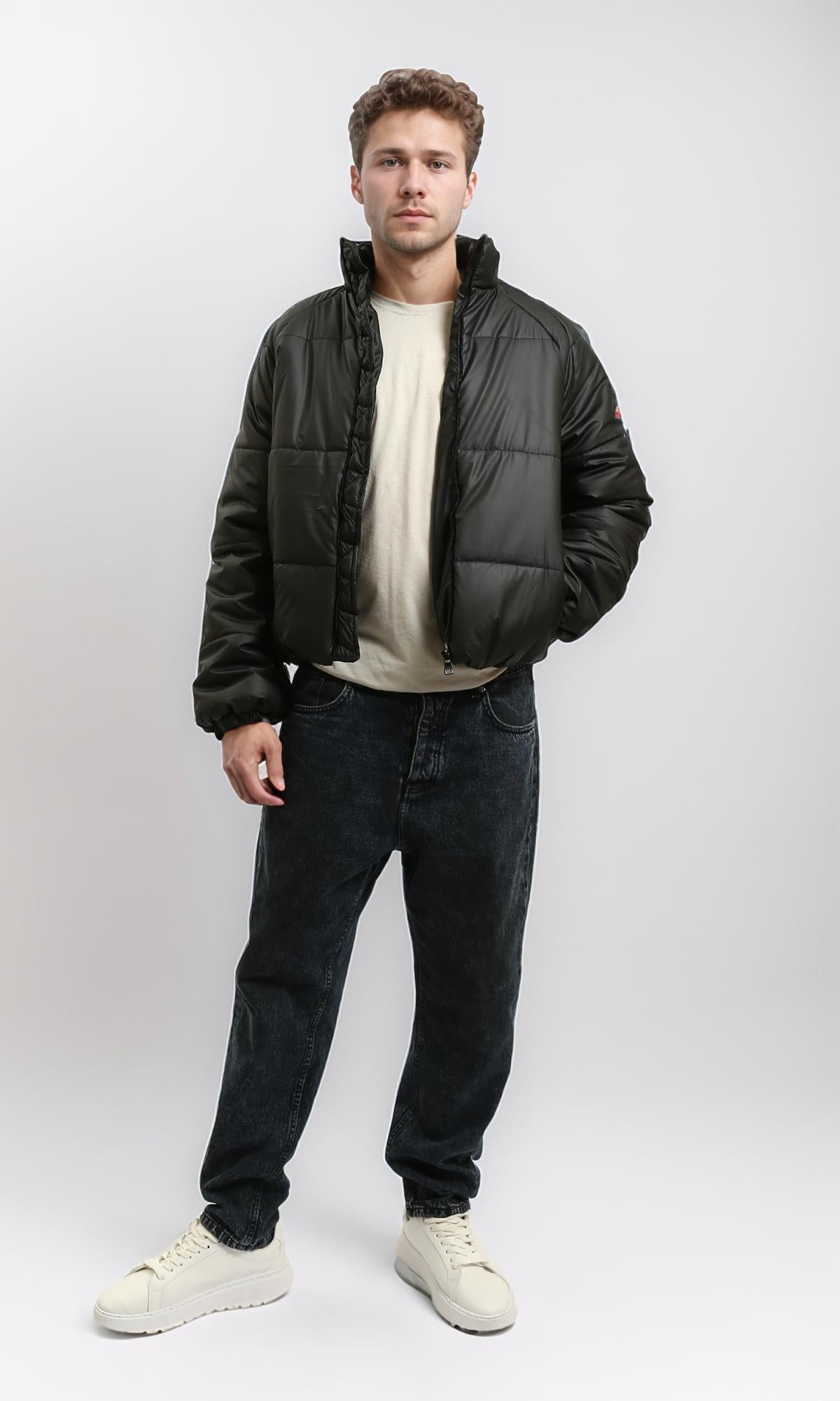 Premium Black Puffer Jacket - Quilted Soft Winter Coat for Men